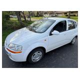 2004 Chevy Aveo. 29,051 miles. 4 doors. Runs and drives. As is. May require a head gasket.