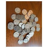 50 Jefferson nickels