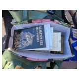 6 bags of books poetry, history, and foreign language