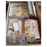 Lot of mostly all cancelled postage stamps from around the world
