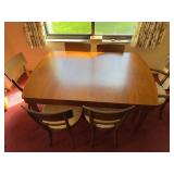 Vintage table with 6 chairs