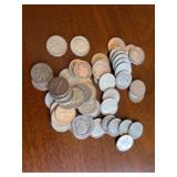 50 90 percent silver dimes (1964 or earlier