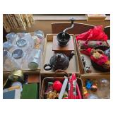 6 flats of coffee grinder and miscellaneous