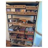 Large lot of DVDs, cassettes and VHS tapes