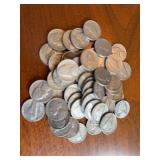 50 Jefferson nickels
