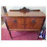 Antique wood storage cabinet