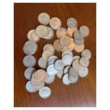 50 90 percent silver dimes (1964 or earlier