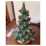 Vintage ceramic Christmas tree. Approximately 12”
