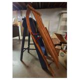 Sled and step ladder