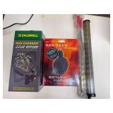 Group of .22 LR accessories including Caldwell Mag Charger rotary magazine loader, GSG-522/5 110-round rotary magazine and tubular ammunition holders/loaders as shown. Caldwell packaging indicates com