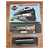 Group of HO scale locomotives including boxed Proto 2000 Series E8/9 Canadian National No. 2514 and Baltimore & Ohio No. 251 diesel units as shown. Mixed boxed examples.