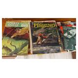 Nice lot of vintage ephemera including fishing and trains.