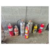 Fire extinguishers as shown