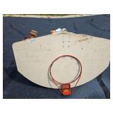 Basketball goal outdoor games and doll barn