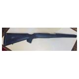 Black Combat Exchange synthetic rifle stock for an SKS rifle, with textured grip and forearm areas, ventilated rubber recoil pad and sling swivel. Molded “COMBAT EXCHANGE” marking is visible on th