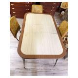 MCM vintage table and 5 chairs.