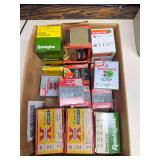 Assorted boxed .410 and 12-gauge shotgun shells including Remington, Winchester, Federal and Rio ammunition in various loads as shown. Most boxes appear to be full.