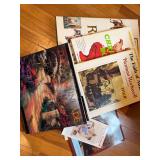 Group of art and illustrated books including Norman Rockwell and Thomas Kinkade titles, along with additional art-related books as shown.