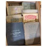 Multiples boxes of old books