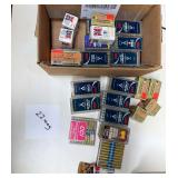 Assorted boxed .22 WMR/.22 Magnum ammunition including CCI Maxi-Mag, Winchester Super-X, PMC Predator and other brands as shown. Includes assorted hollow-point and full-metal-jacket loads.