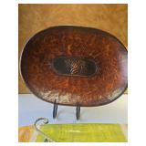 2 Large Decorative serving trays