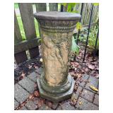 Plant stand made out of concrete