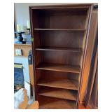 Large book shelf made of wood