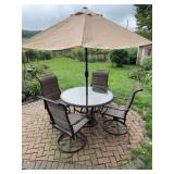 Patio table with 4 chairs