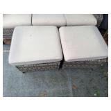 Pair of matching ottomans or foot stools