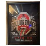 Rolling Stones Ohio Stadium shirt framed