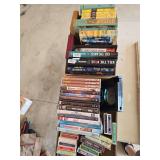 2 flats of books dvds and cards