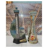 2 Jim Beam decanters