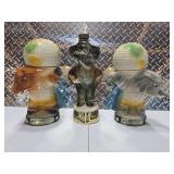 3 Political Jim Beam decanters