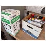 Sprayer and paint cans