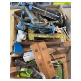 2 flats of tools and hardware