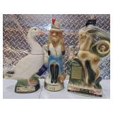 3 Jim Beam decanters