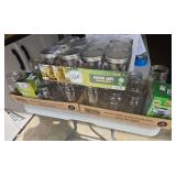 3 flats of mason jars