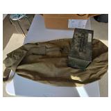 Military duffel bag and ammo can
