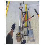 Yard tools as shown potato fork
