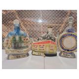 3 decanters Jim Beam