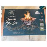 Collapsible campfire fire pit