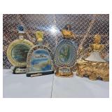 4 Jim Beam decanters