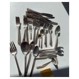 Holmes & Edward “Spring Garden” flatware and serving pieces