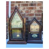 2 8 day spring wound mantel clocks
