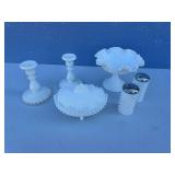 Fenton milk glass