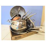 Belgique stainless pots and pans