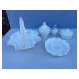 Fenton white milk glass