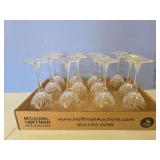 Flat of stemware