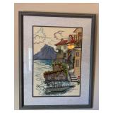 Needlepoint framed art