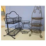 3 kitchen baskets